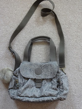 Kipling Live light  bag browns hand or shoulder straps 3 sections 2 side pockets