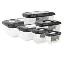 Komodo Plastic Terrarium Reptile Tank Snake Spider Livefood Cricket Locust Keep