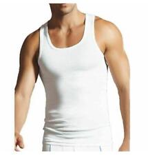MEN'S VESTS WHITE VEST - 100% Combed Cotton  - 6 PACK
