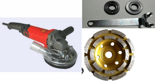 Concrete floor grinder dust - 7",