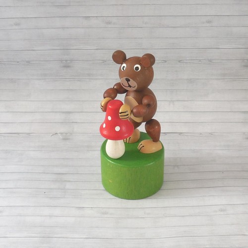Push puppet bear toadstool - -,