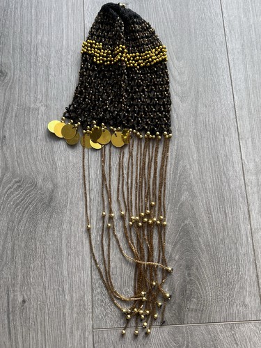 Gold beaded belly dance - gold,