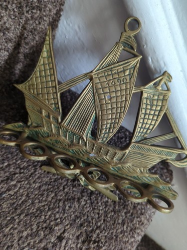 C1960 brass pipe rack - c1960,