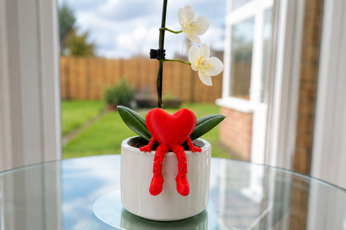 Cute red heart - red, sitter