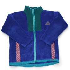 Helly Hansen Vintage Fleece Mens XL Heavy Sweatshirt Purple Full Zip Outdoors