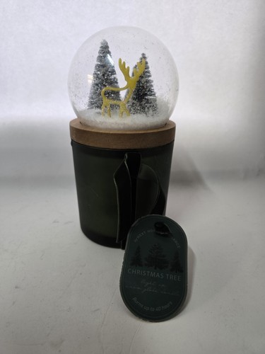 Christmas tree light snow - christmas,