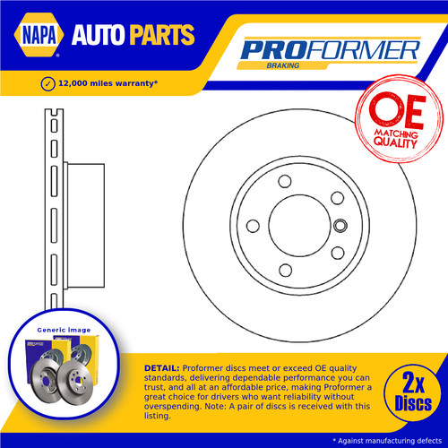 Brake discs pair vented - brake,