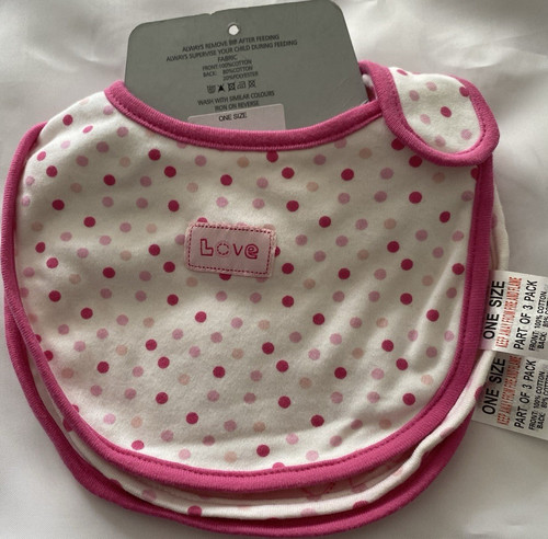 Matalan pack cotton bibs - matalan,