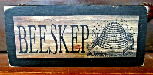 Primitive farmhouse bee skep - bee,