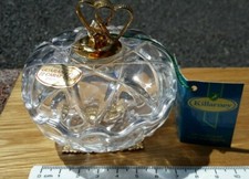 HEARTS & ROSE KILLARNEY CRYSTAL TRINKET DISH IRELAND 22 CARAT GOLD FINISHING.