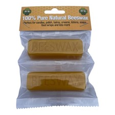 2 Yellow Beeswax Blocks 100% Pure & Natural Beeswax