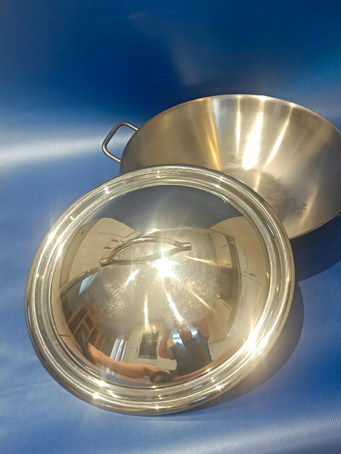 Stainless steel wok set - stainless,