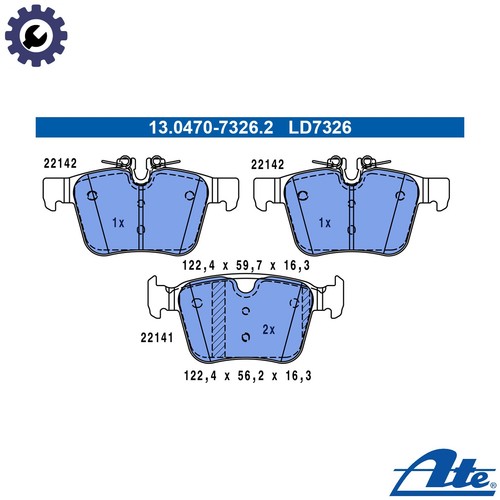 Brake pad set disc - pad,