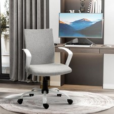 Office Chair Linen Swivel