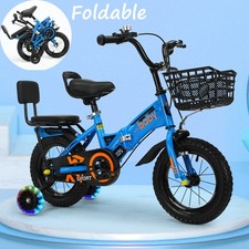 12-16inch Kids Bike Bicycle Children Boys Foldable Cycle Removable Stabiliser UK