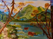  Scottish cattle  original oil