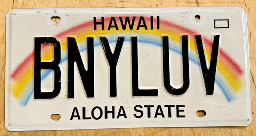 Hawaii rainbow vanity license - ,