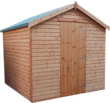 10x8 Garden Shed Wooden Hut Fully T&G 8x6 & 10 x 8 sizes - Factory second item