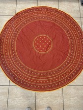 France Tablecloth  Red Gold
