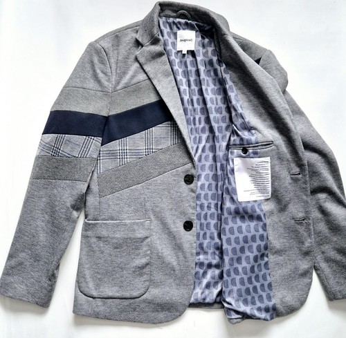Desigual mens patchwork blazer - patchwork,