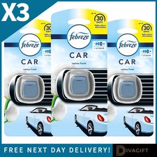 3 x FEBREZE COTTON FRESH CAR
