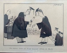 Michael ffolkes, Pen & Ink "