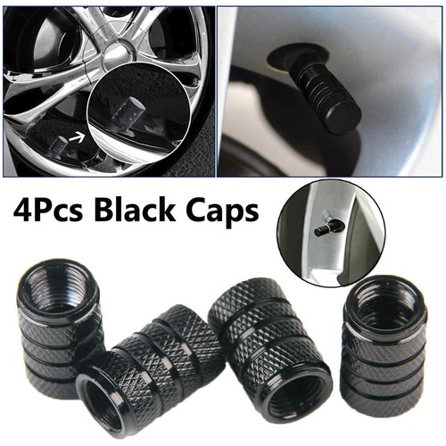4pcs black aluminium - black, wheel