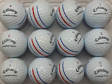 20 CALLAWAY CHROME TOUR TRIPLE TRACK GOLF LAKE BALLS PEARL / GRADE A FREE P&P