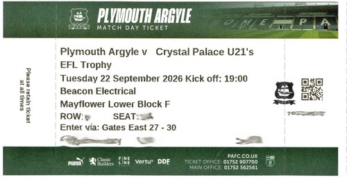 Plymouth argyle crystal - v,