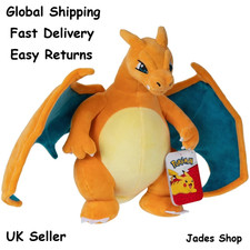 Pokemon Plush Charizard Ultra Soft Stuffed Animal Cuddly Teddy Bear Toy - 30cm