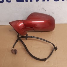 PEUGEOT 407 COUPE N/S PASSENGER SIDE POWERFOLD DOOR MIRROR 05-11 RED    (328)