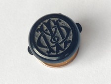 Whitby jet antique button - whitby,