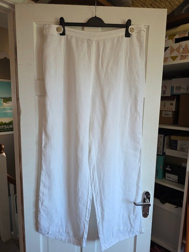 Chesca white 100 linen wide - 100%,