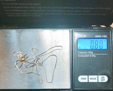 14K Gold Box Chain repair or scrap 0.80 grams 16"