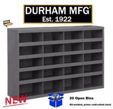 Steel Parts Bins Shelving 20 Pigeonhole Compartments Shop Storage Fitting Garage