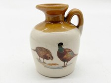 VINTAGE LINDISFARNE MEAD JUG WITH PHEASANT DESIGN POTTERY