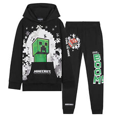 Minecraft  Kids Boys Tracksuit Hoodie and Joggers Bottoms Soft Breathable