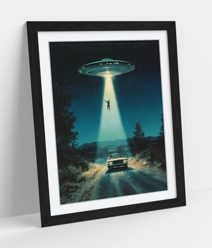 Vintage ufo abduction - vintage,