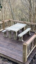 Rustic solid wooden sleeper - wooden,