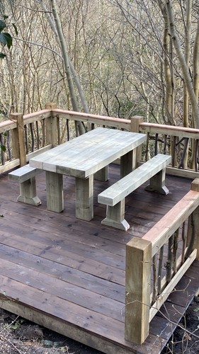 Rustic solid wooden sleeper - solid,