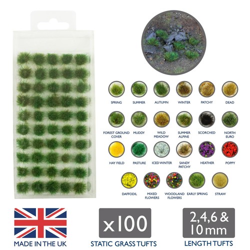 Static grass tufts - tufts, 100