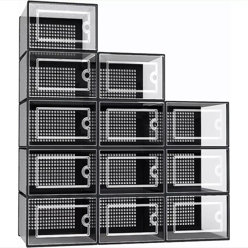 12pcs stackable foldable boxes - stackable,