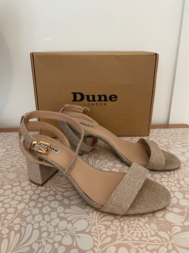 Dune sandals sparkly champagne - sparkly,