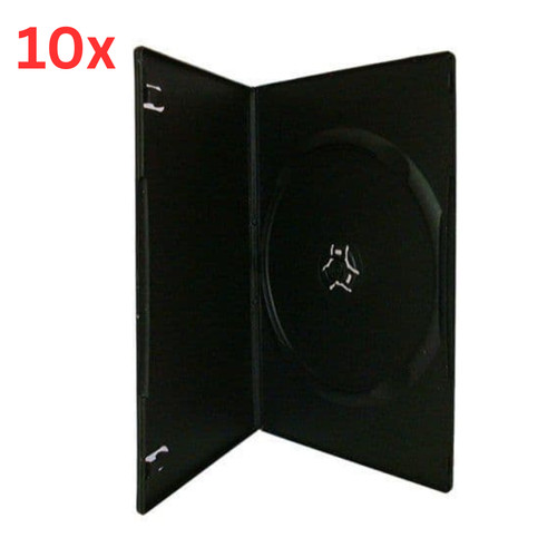 Dvd case cases 7mm single - 10,