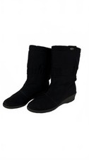 Rohde Black Vintage Women's Winter Boots Wedge Heel Size 4.5