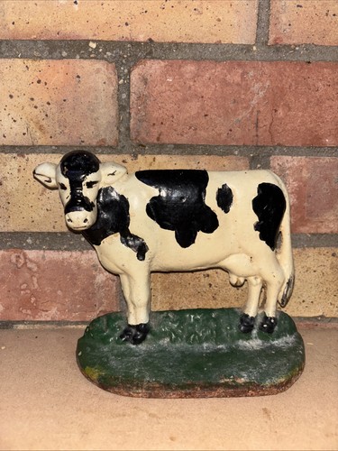 Vintage cast iron cow door - cast,