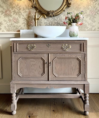 Heritage oak vanity - oak, unit