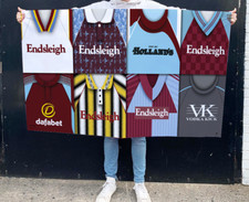 Burnley Retro Shirt Montage