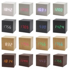 Wood Cube Voice Control Led