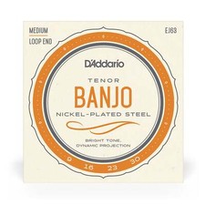 D'Addario EJ63 Tenor Banjo Strings, Nickel Wound, Loop End 9-30